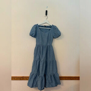 J CREW DENIM CHAMBRAY DRESS‎ SIZE 00